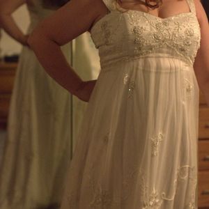 Forever yours ivory wedding dress NWT